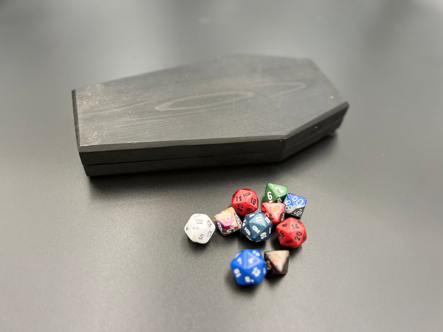 Coffin Dice Vault and Rolling Tray